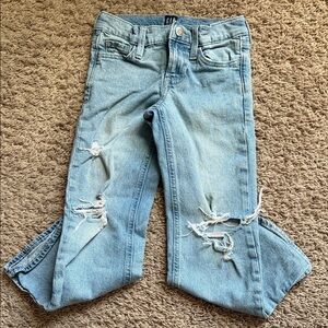 GAP Light Blue Distressed Ankle Jeans